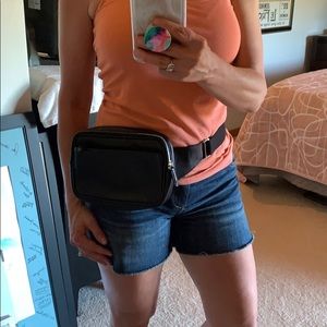 Leather Coach belt bag